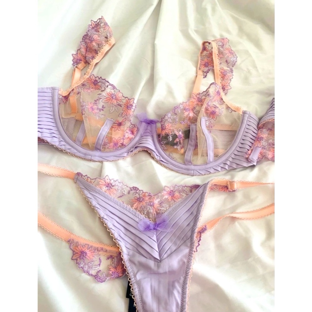 For Love & Lemons Ophelie garter + panties 
Never worn